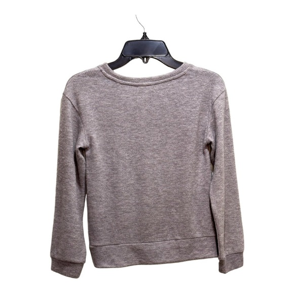 Melrose And Market Front Twist Gray Sweater Size L - Picture 2 of 5